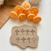 8-Piece Christian Cross Stamp Set – For Pottery, Clay & Baking